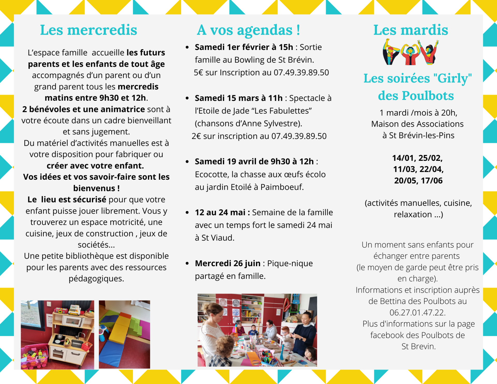 Flyer parents enfants verso toussaint a noel 2025